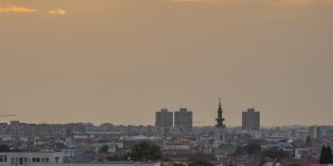 zalazak sunca-panorama grada